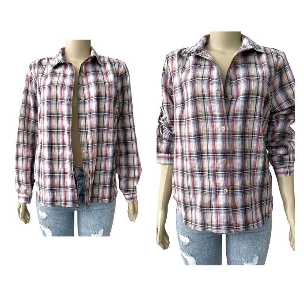 Woolrich Women’s Multicolored‎ Plaid Button Up Shirt - Size Medium